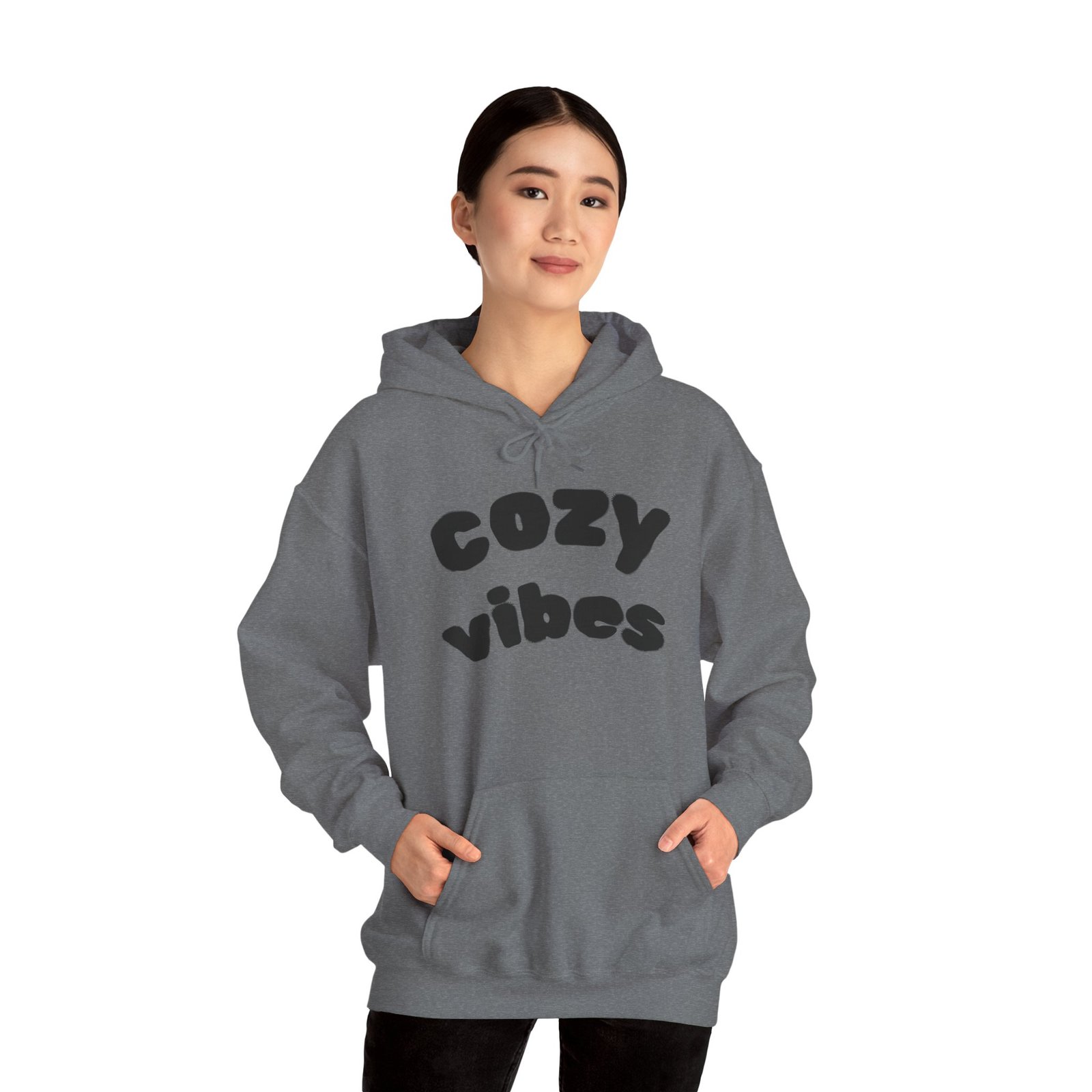 Cozy Vibes Oversized Hoodie — Soft Graphic Pullover - Image 8