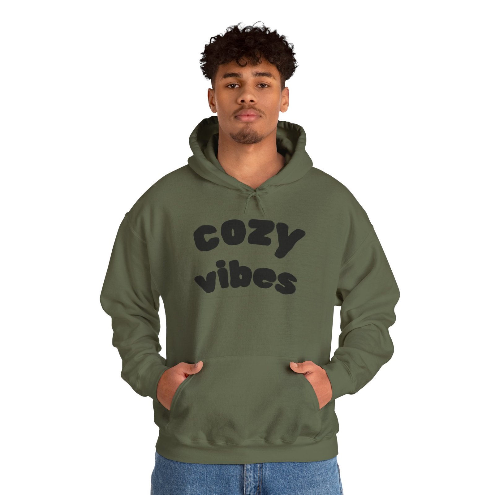Cozy Vibes Oversized Hoodie — Soft Graphic Pullover - Image 5
